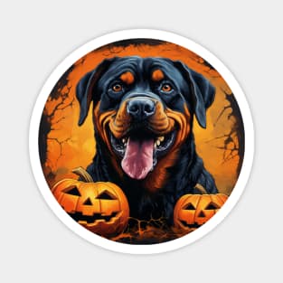 Rottweiler Halloween Design Magnet